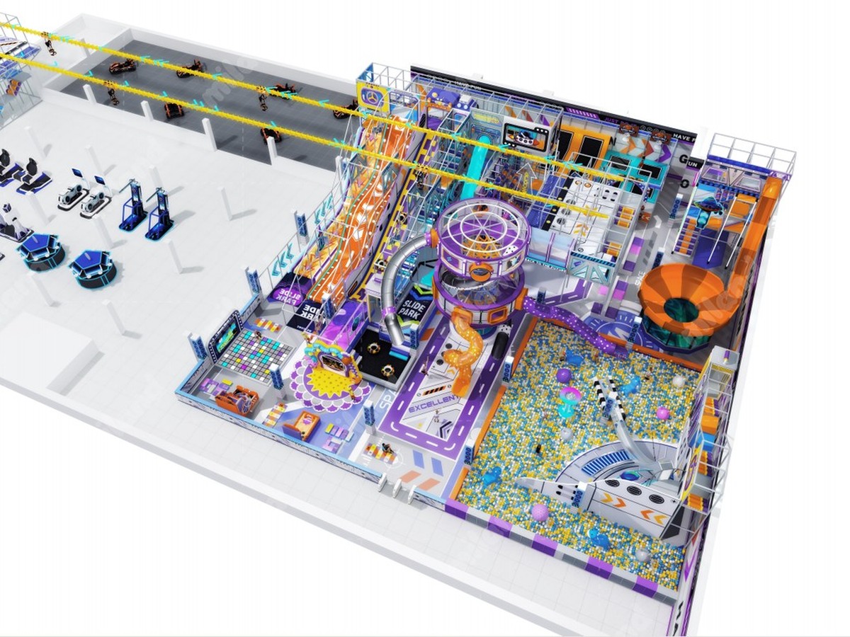 Parque infantil interior llave en mano de 2.800 m² para Ferganá