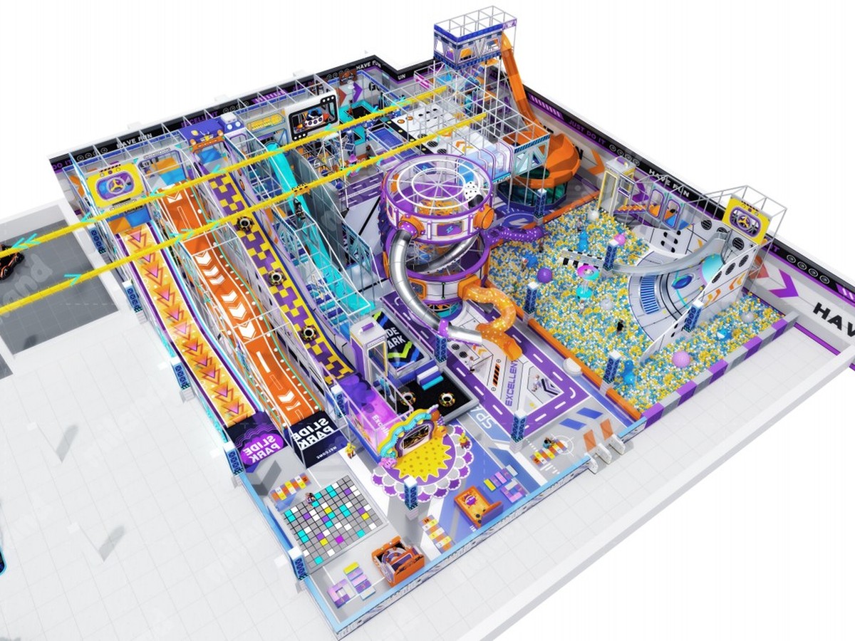 Parque infantil interior llave en mano de 2.800 m² para Ferganá
