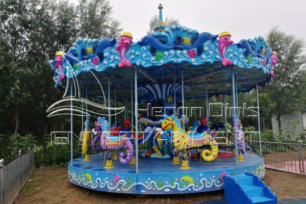 Buy Ocean Carousel Horse Amusement Rides for Sale at Low Costs