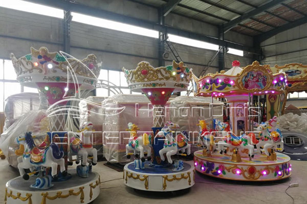 Popular Theme Park Mini Fairground Carousel Sale for Carnivals Produced by Dinis