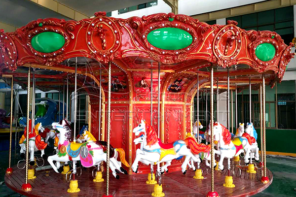 Amusement Park Vintage Kids Carousel Animal Rides for Sale Manufactured by Dinis Plant