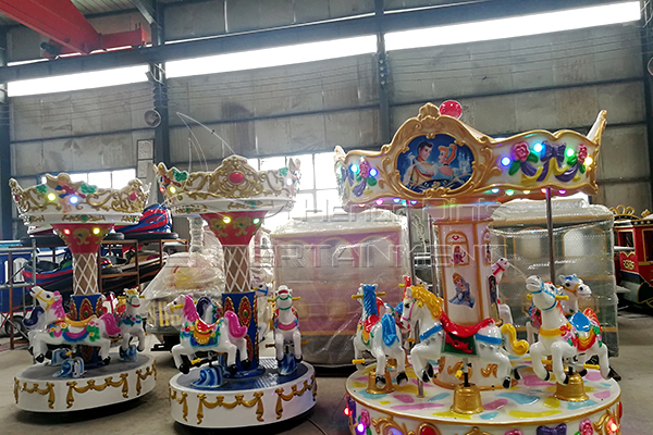 Carousel Rides Made of FRP Materials for a Theme Park Ride