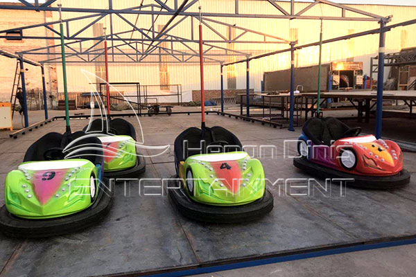 Ceiling Net Electric Dodgem Car Rides for General Parks and Family Fun Centers Manufactured by Dinis Plant