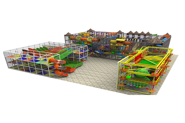 Children's Trampoline Indoor Playground with Colorful Contents Available to Be Purchased in Dinis