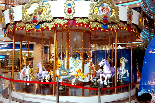 Department Store Kids Amusement Coin Operated Park Carousel for Buyers with Limited Budgets