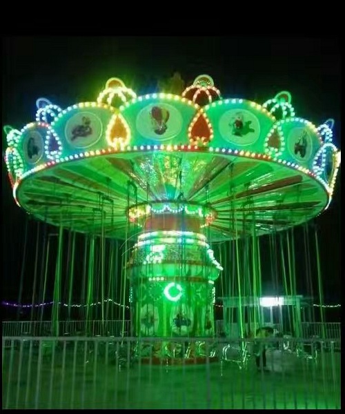 Dinis Forest Theme Wave Swinger Amusement Rides with Colorful Lights for Outdoor Use