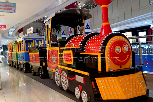 Machine Test of Dotta Train and Sightseeing Train Rides for Sale Produced by Dinis Factory