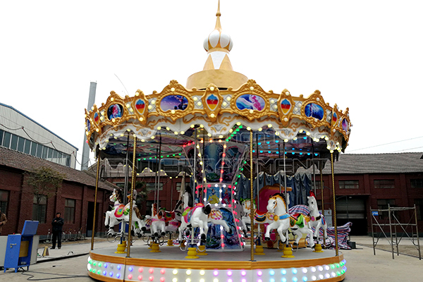 Electric Antique Carousel with Animals Wholesale in Dinis Theme Park Ride Manufacturer