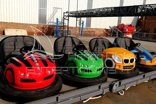 Floor Powered Fairground Bumper Cars for Sale that Only Requires Conductive Floor for Outdoor Venue