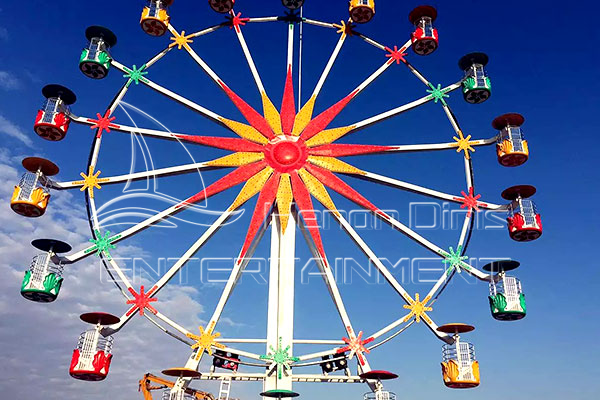 Kiddie Amusement Ferris Wheel with Beautiful Ornaments Manufactured by Dinis Plant