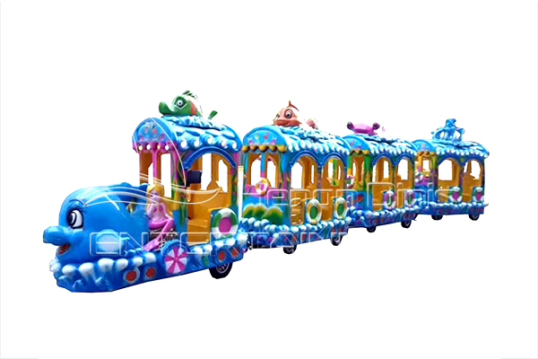 Kids Electric Powered Amusement Rides on Train Track Set for Shopping Malls