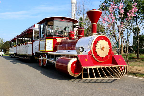 Outdoor Public Park or Shopping Mall Train Rides Manufactured and Sold by Dinis Play Park Equipment Supplier