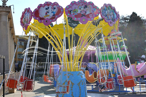 Purchase Children's Play Park Flying Chair Rides Formed by FRP Materials