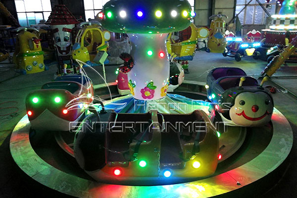 Small Ladybug Paradise Fairground Rides for Sale in Shopping Malls and Entertainment Center