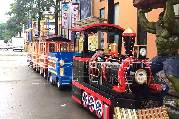 vintage trackless train rides